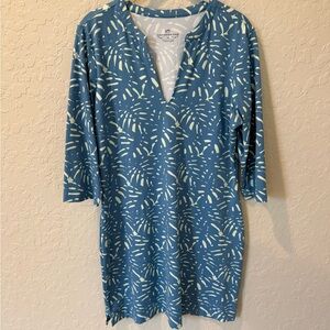 Southern Tide Palm Print Dress Size Medium